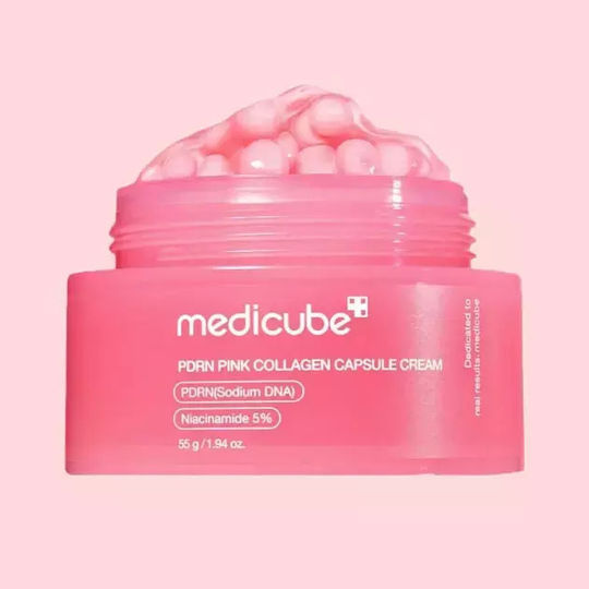 Medicube PDRN Pink Collagen Capsule Cream 55gr – Κρέμα με Κάψουλες Κολλαγόνου - Image 1
