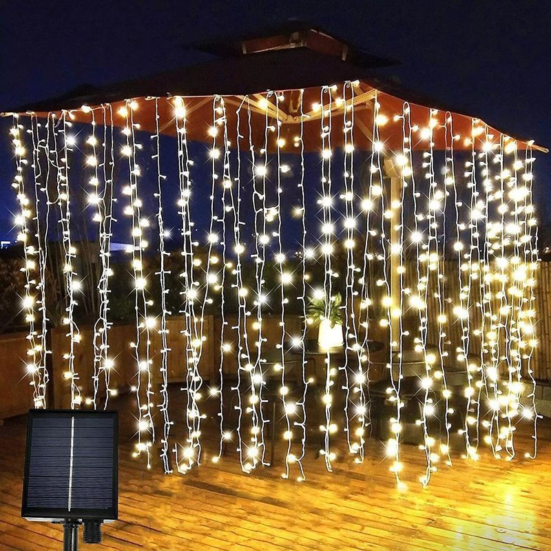Χριστουγεννιάτικα ηλιακά λαμπάκια 5μ θερμό φως Χριστουγεννιάτικα ηλιακά λαμπάκια μήκους 5 μέτρων με 146 LED σε θερμό χρώμα για εσωτερική χρήση