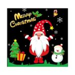 Χριστουγεννιάτικα αυτοκόλλητα για τζάμια σε διάφορα σχέδια, ιδανικά για γιορτινή διακόσμηση σπιτιού και καταστημάτων