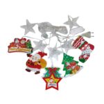 Χριστουγεννιάτικα φωτάκια κουρτίνα 3 μέτρων με 10 LED θερμό φως και διαφανές καλώδιο για εσωτερική διακόσμηση