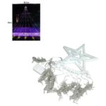 Χριστουγεννιάτικο δέντρο φωτάκια LED 2.5m με πολύχρωμα φώτα για γιορτινή διακόσμηση