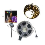 Χριστουγεννιάτικα ηλιακά λαμπάκια LED 50 μέτρων με 240 LED σε θερμό φως για εσωτερική και εξωτερική χρήση