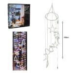 Κρεμαστά χριστουγεννιάτικα φωτάκια σε ψυχρό χρώμα με 8 διαφορετικά εφέ, ιδανικά για γιορτινή διακόσμηση σπιτιού και καταστημάτων