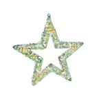 Χριστουγεννιάτικο φωτεινό αστέρι 45cm με πολύχρωμα LED λαμπάκια για εσωτερική και εξωτερική χρήση