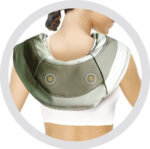 Συσκευή Μασάζ Shiatsu Αυχένα & Πλάτης με Υπέρυθρη Θερμότητα CTK-CHM-8088 Μπεζ - Image 5