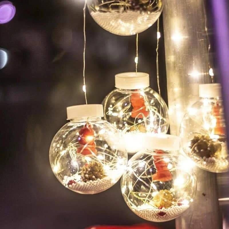 10 LED Κουρτίνα Χριστουγεννιάτικα Λαμπάκια 3m – Θερμό Λευκό - Image 7