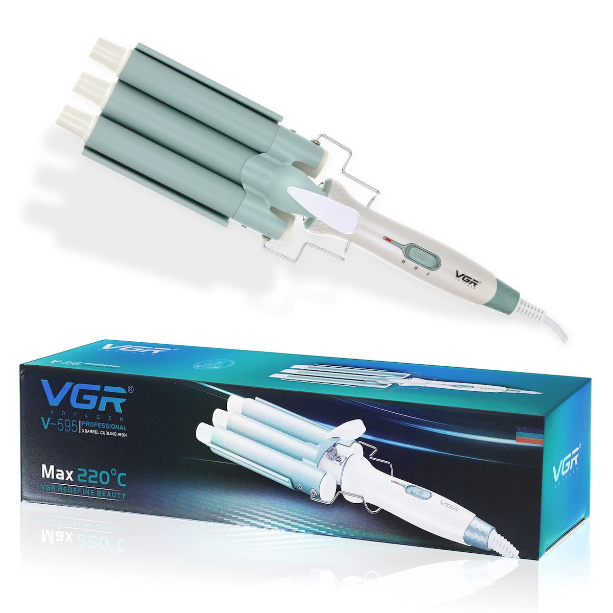 20230904122306_vgr_psalidi_mallion_v_595 VGR Ψαλίδι Μαλλιών για Μπούκλες V-595 με Κεραμική Επίστρωση – 220°C - Image 1