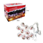 10 LED Κουρτίνα Χριστουγεννιάτικα Λαμπάκια 3m – Θερμό Λευκό - Image 2