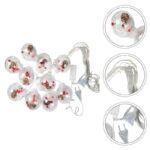 10 LED Κουρτίνα Χριστουγεννιάτικα Λαμπάκια 3m – Θερμό Λευκό - Image 3